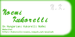 noemi kukorelli business card